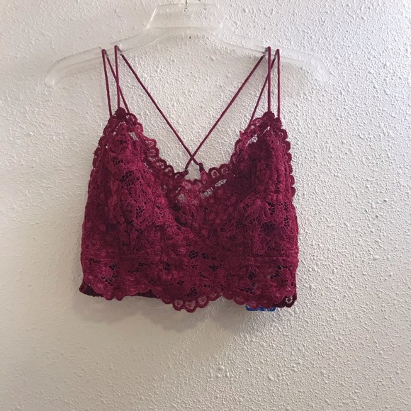 Free People velvet bralette size large - Picture 3 of 6